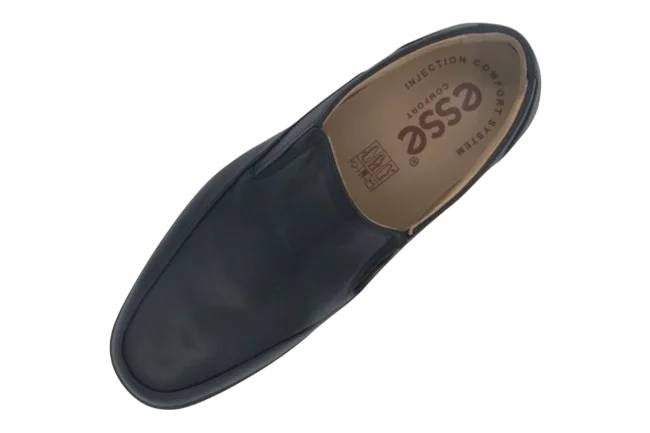 Esse Comfort Men's Leather Lightweight Moc Toe Slip-On - Black - view 7